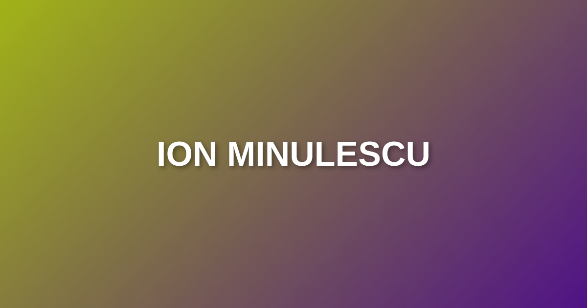 Ion Minulescu