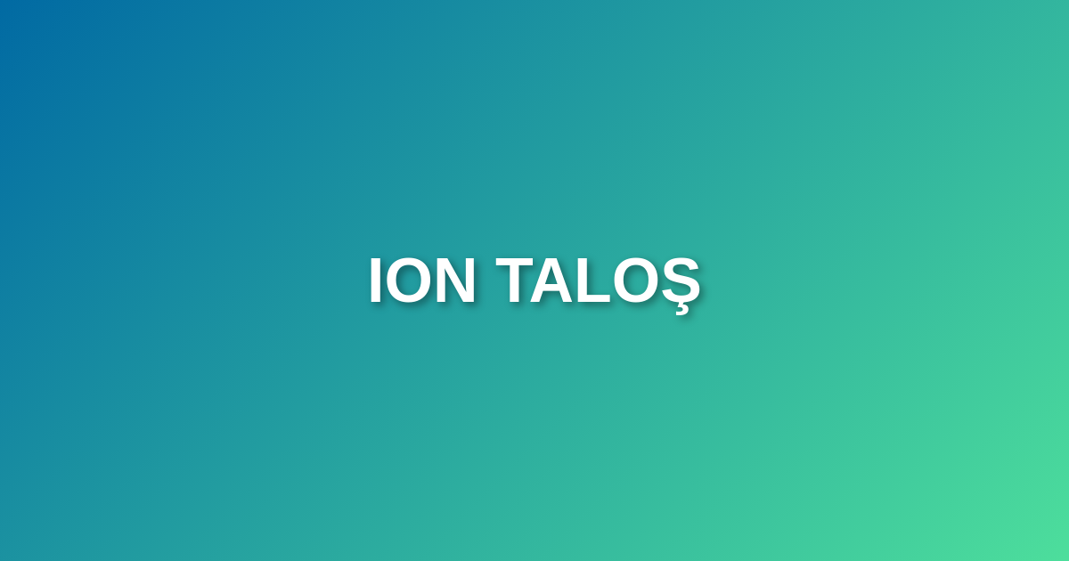 Ion Taloş