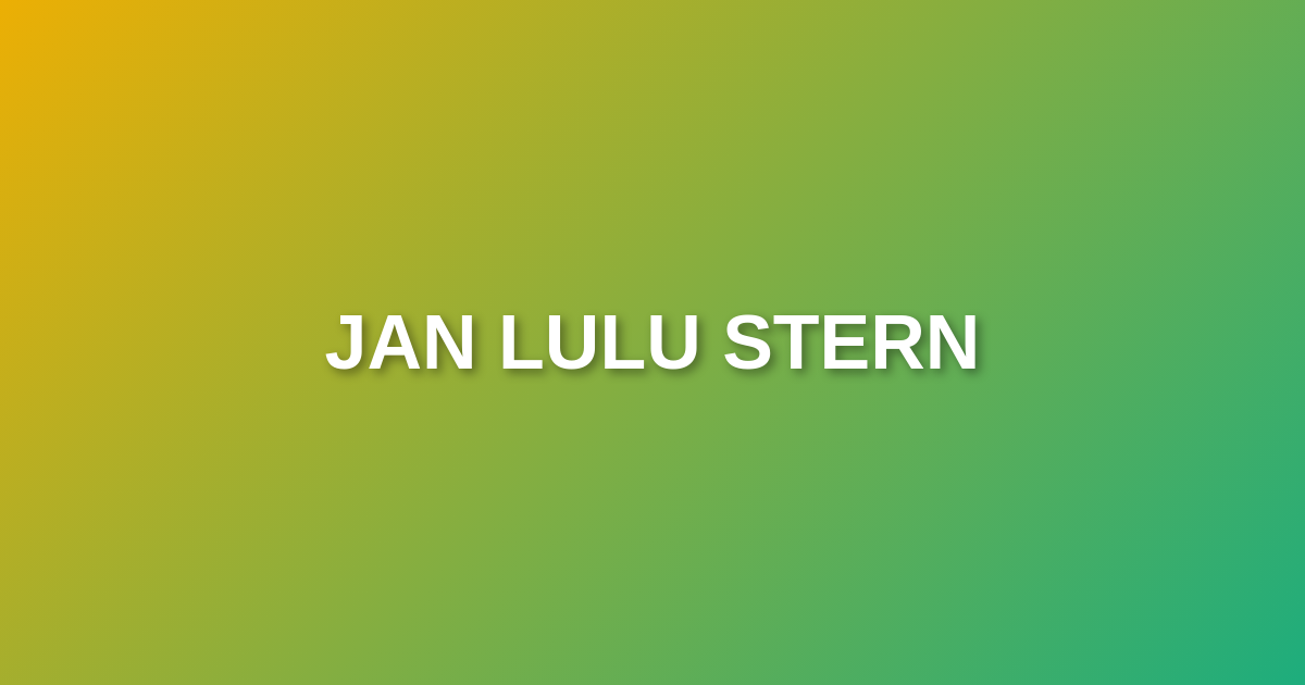 Jan Lulu Stern
