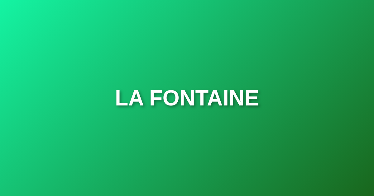 La Fontaine