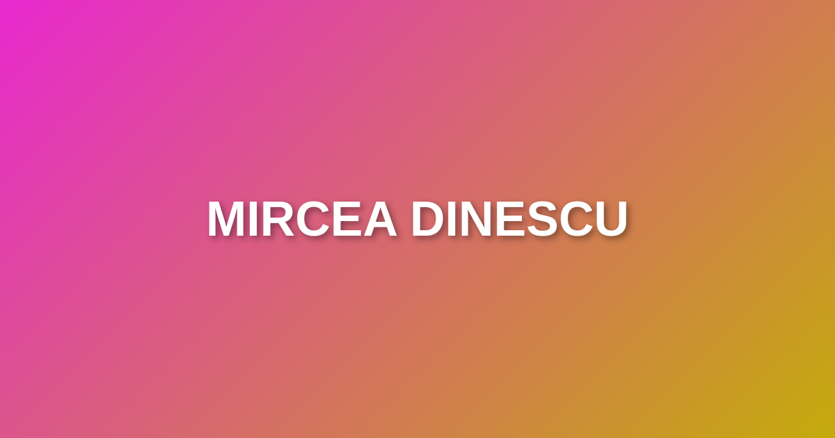 Mircea Dinescu