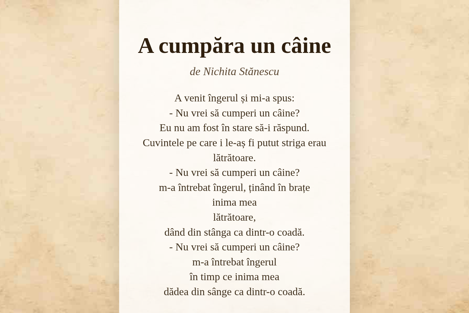A cumpăra un câine