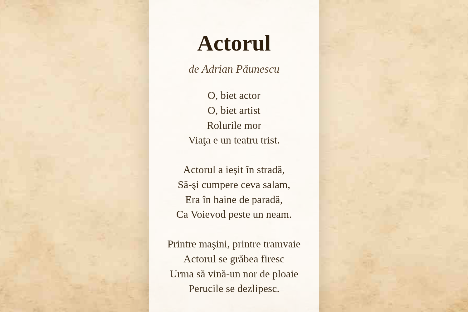Actorul