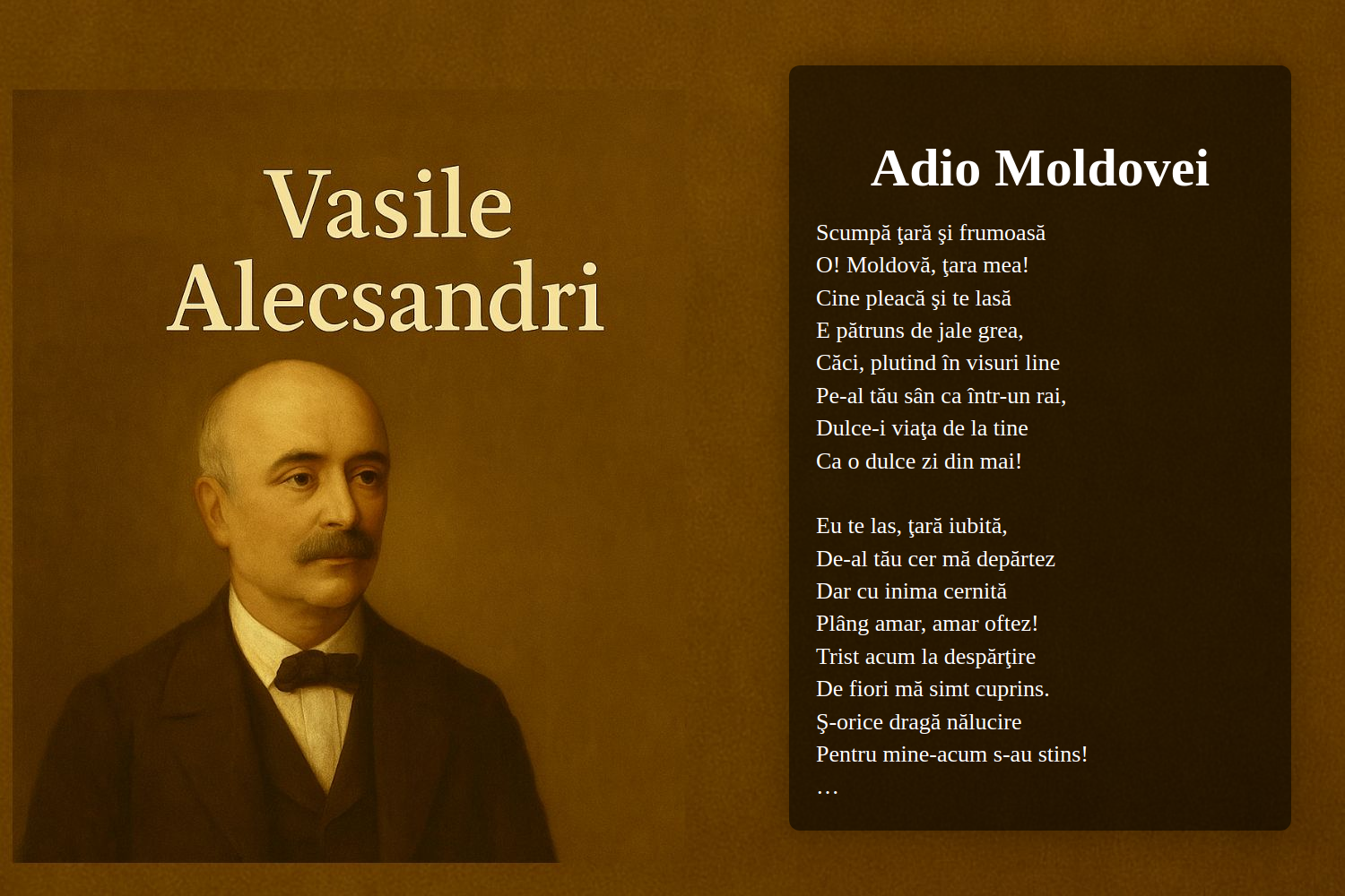 Adio Moldovei