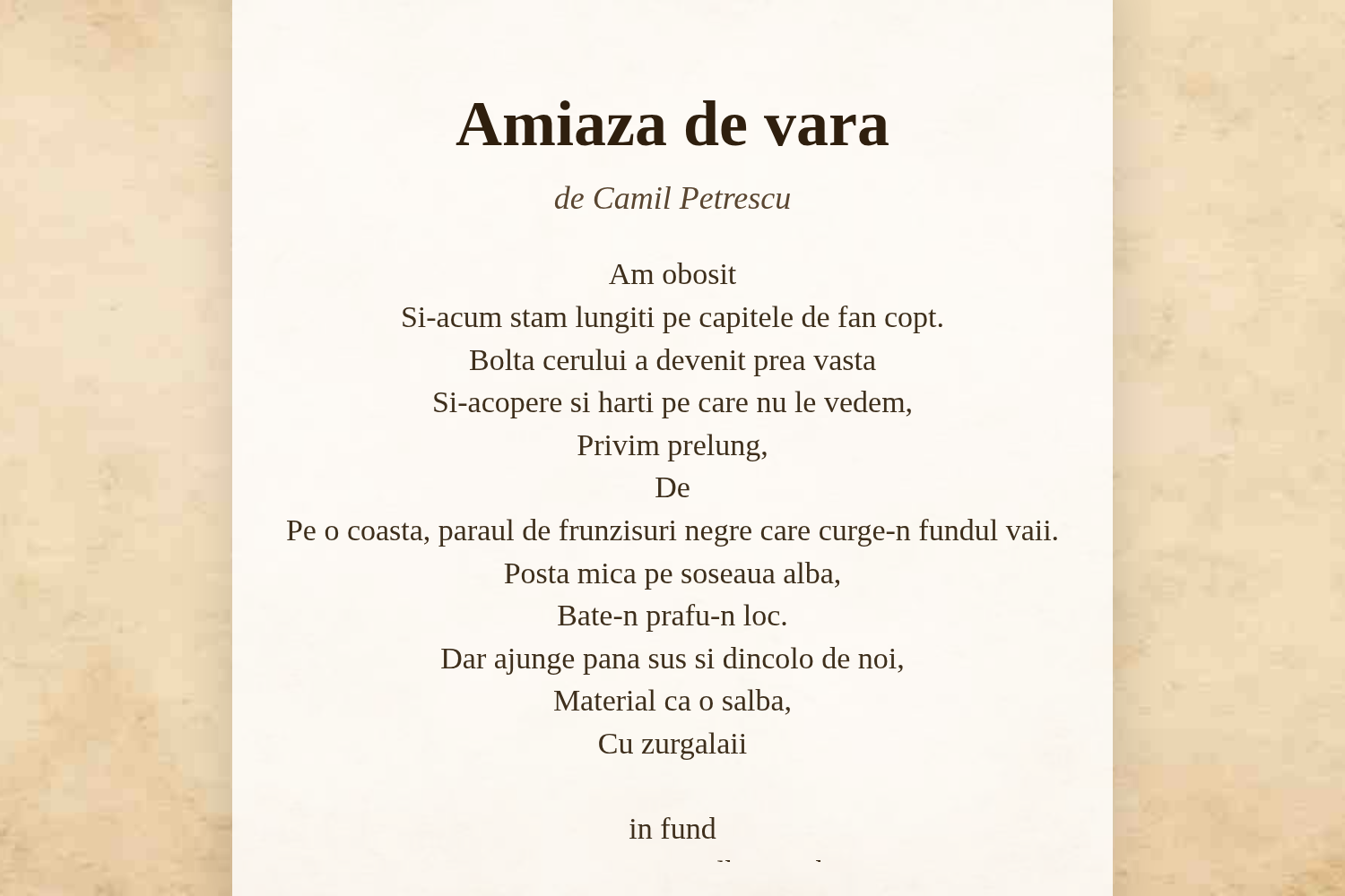 Amiaza de vara