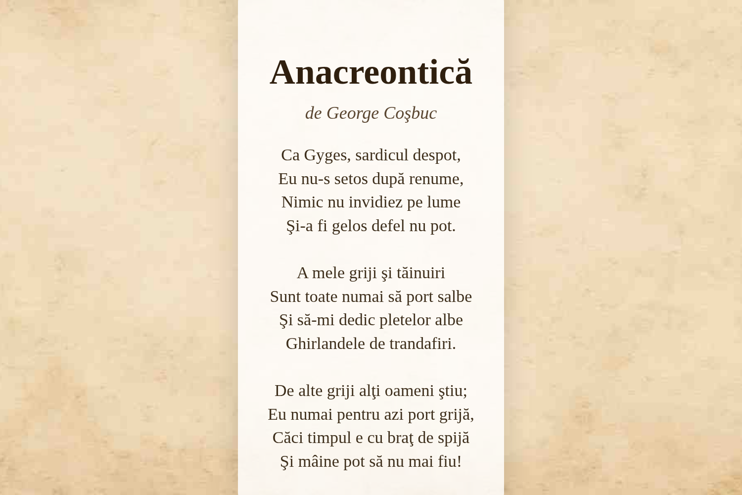 Anacreontică