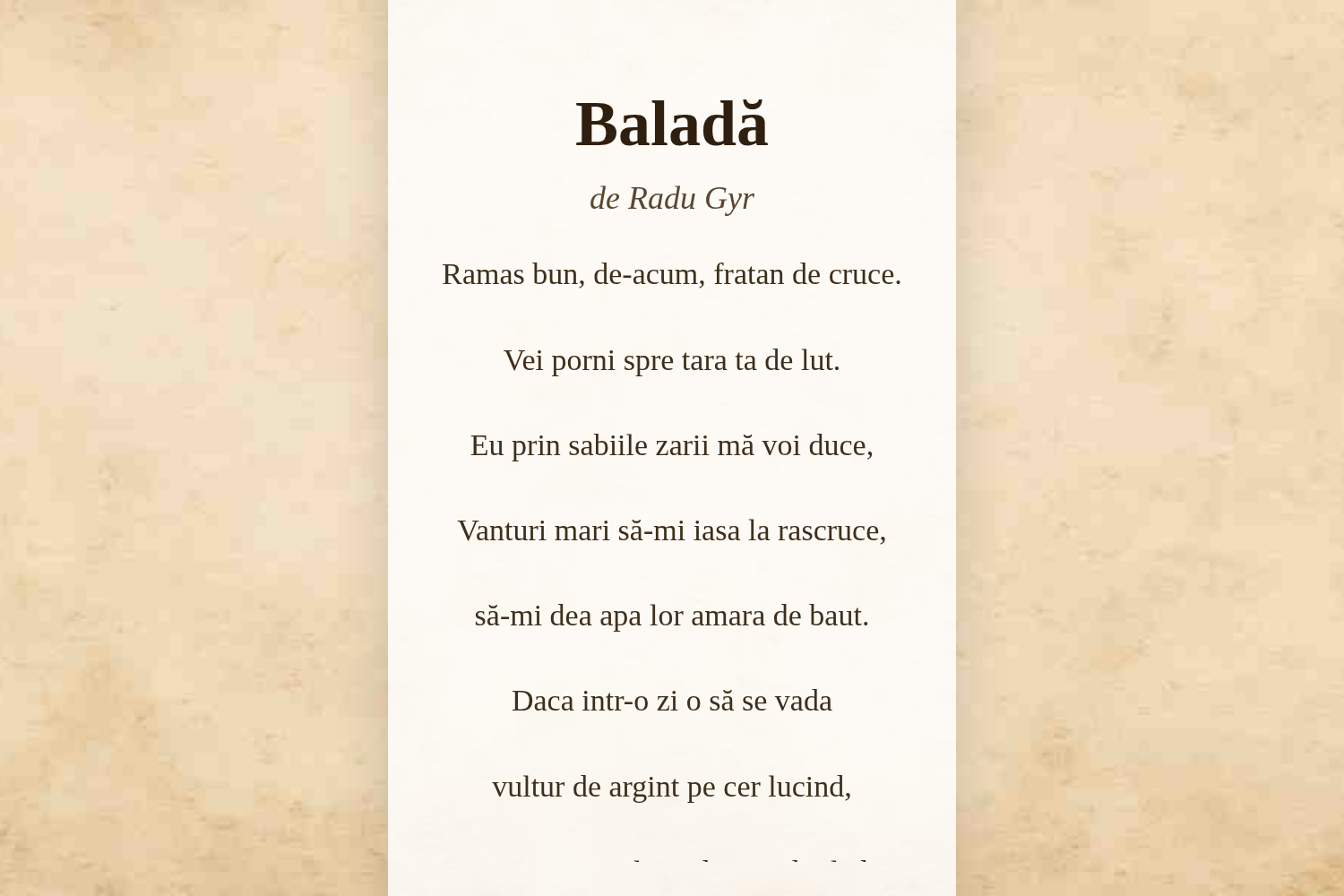 Baladă