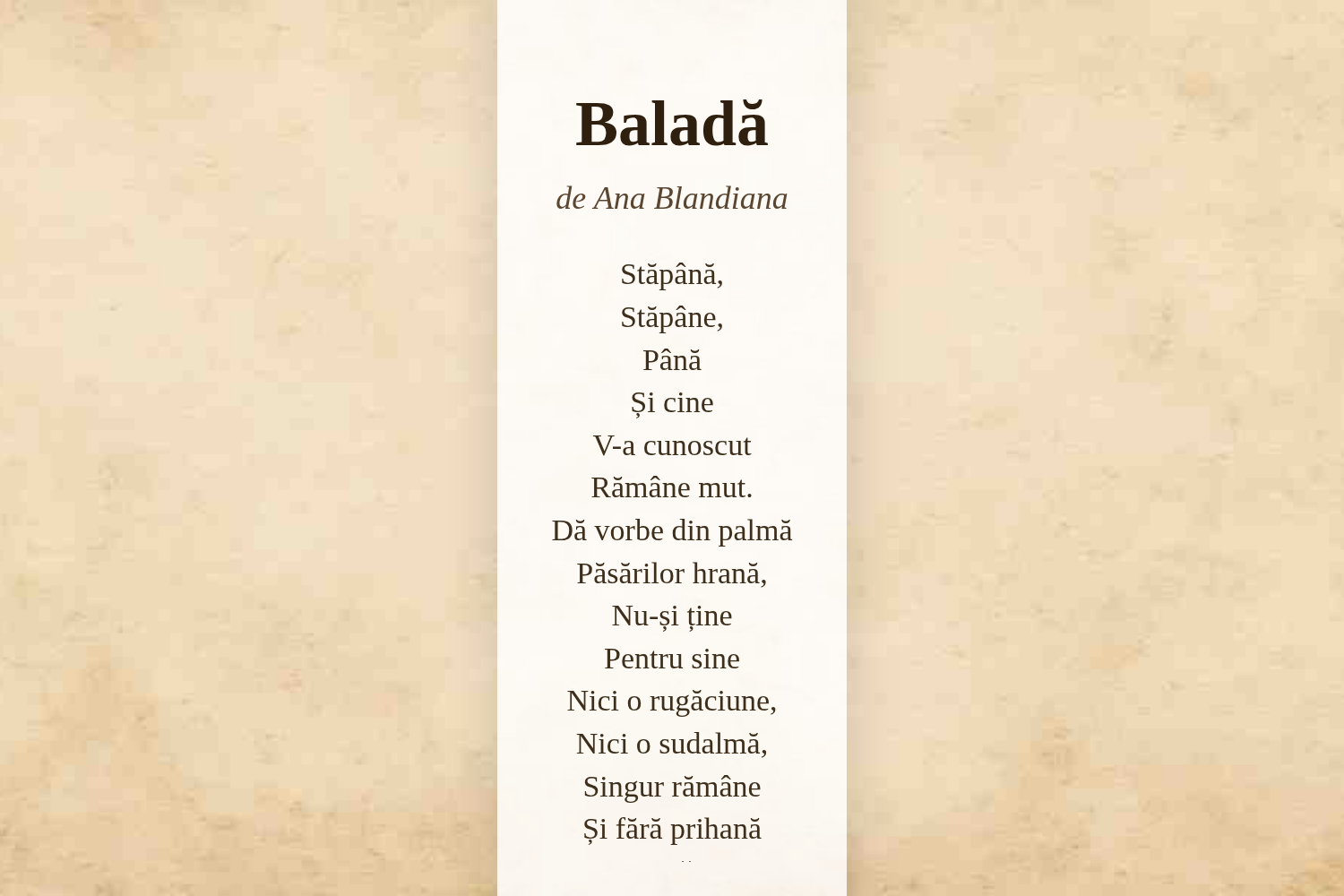 Baladă