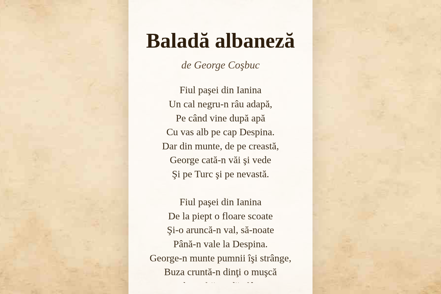 Baladă albaneză