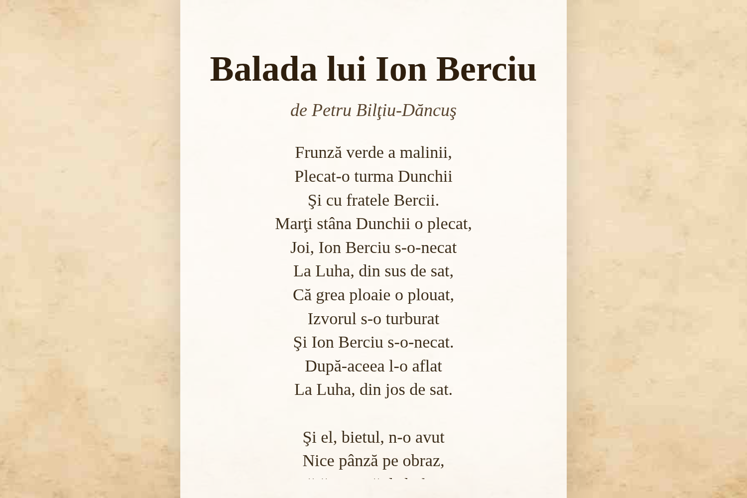 Balada lui Ion Berciu