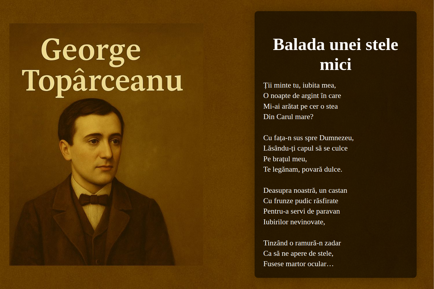 Balada unei stele mici
