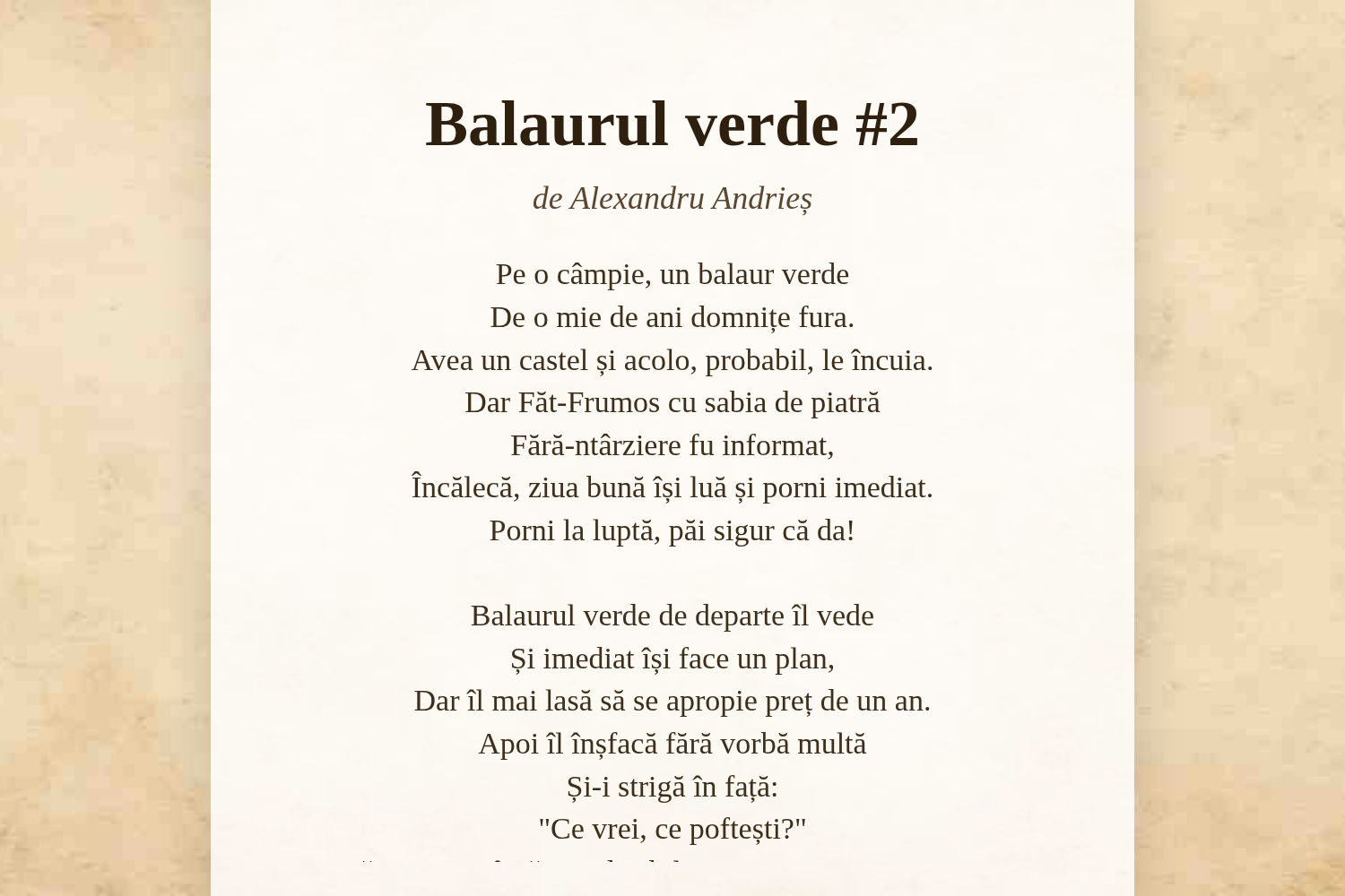 Balaurul verde #2