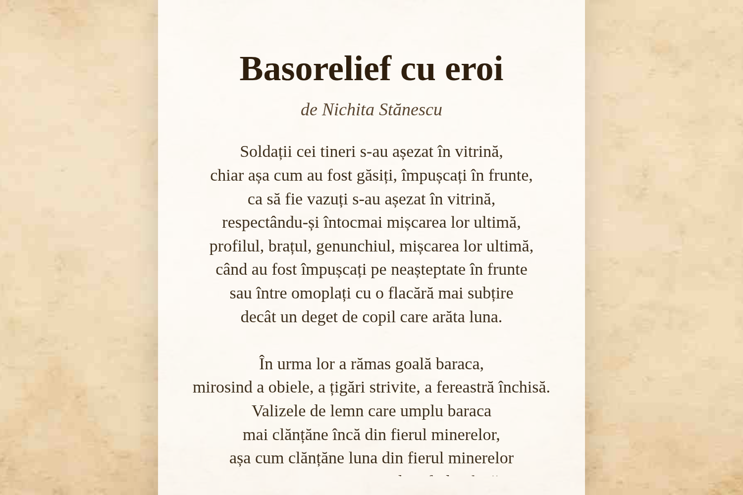 Basorelief cu eroi