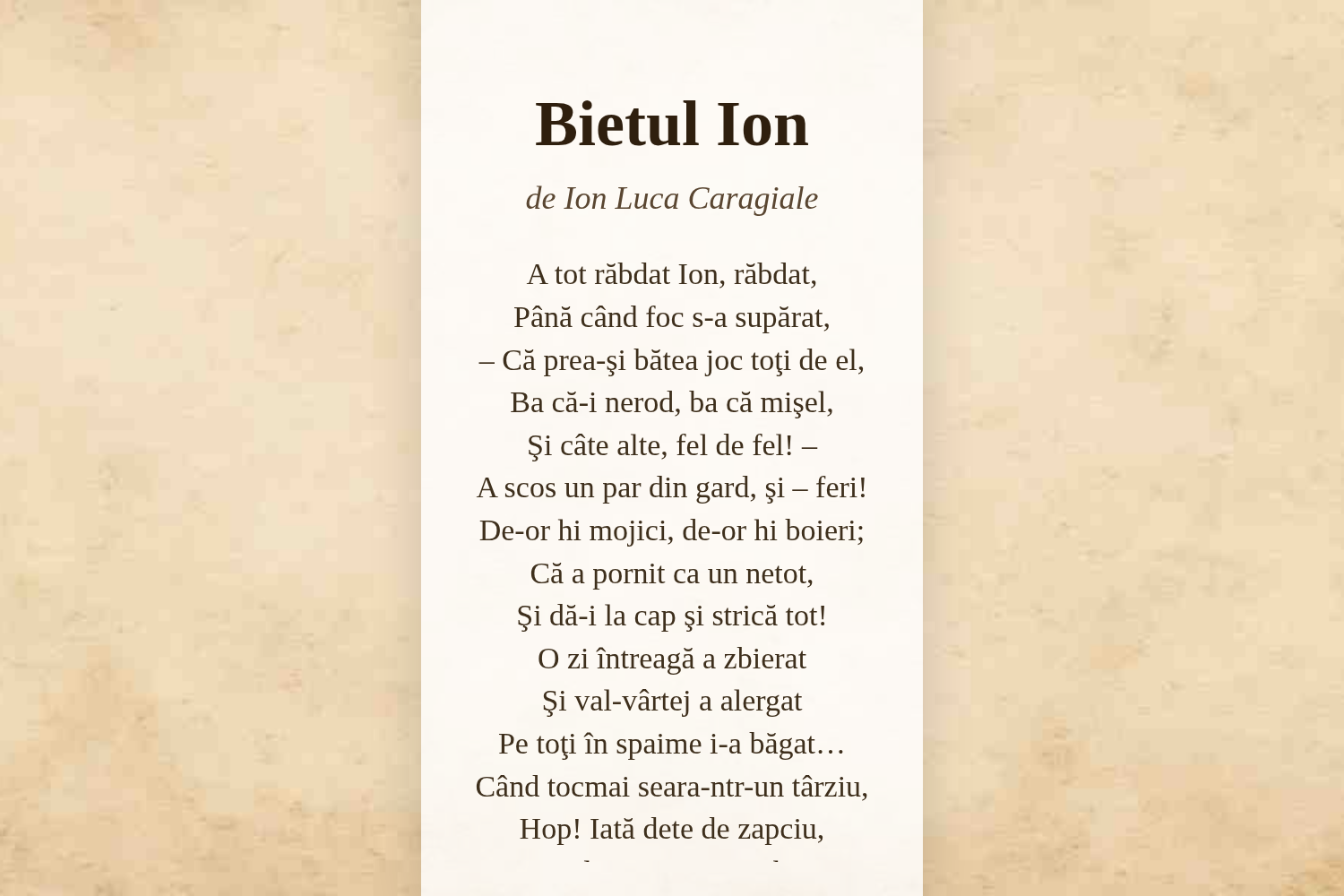 Bietul Ion