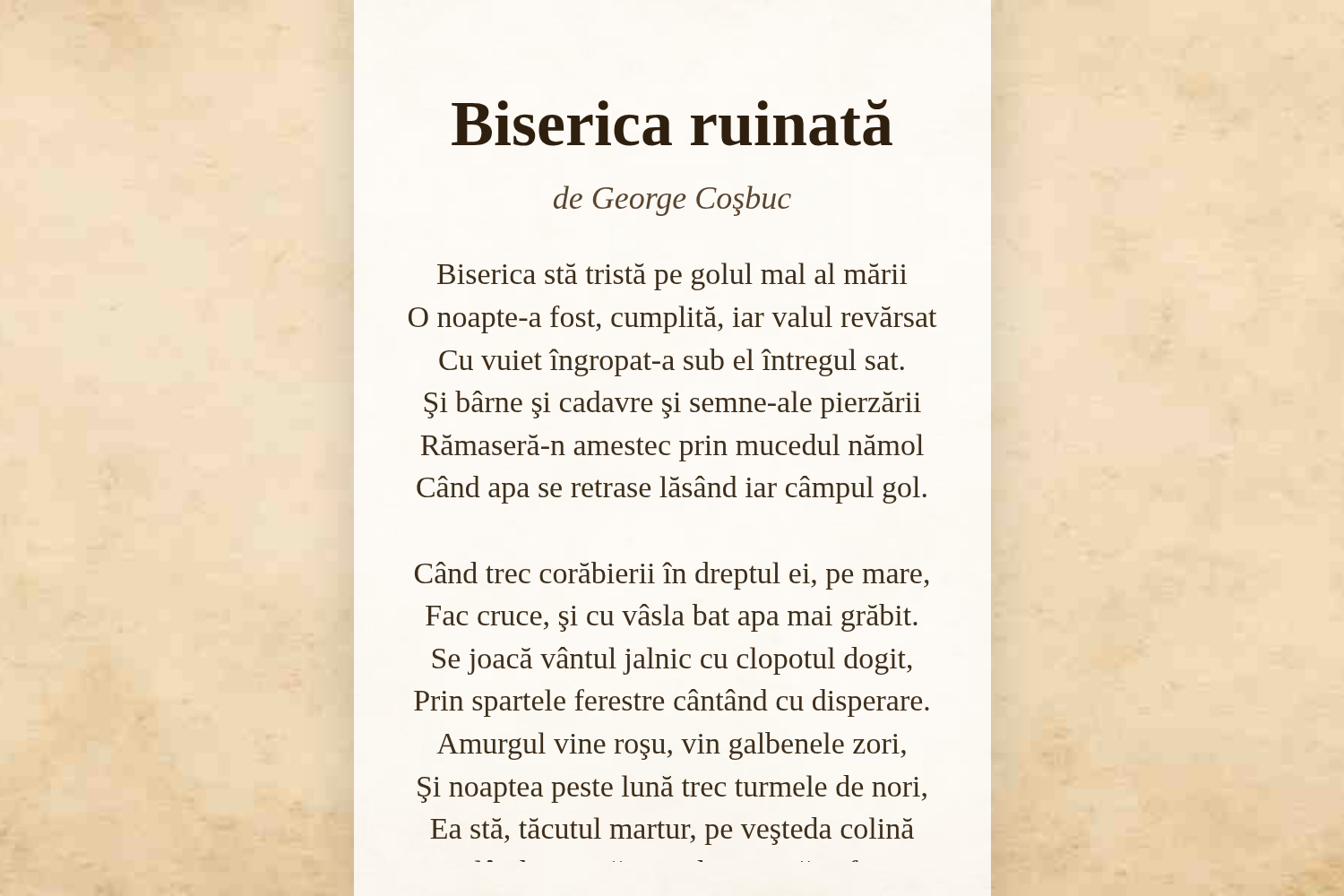 Biserica ruinată