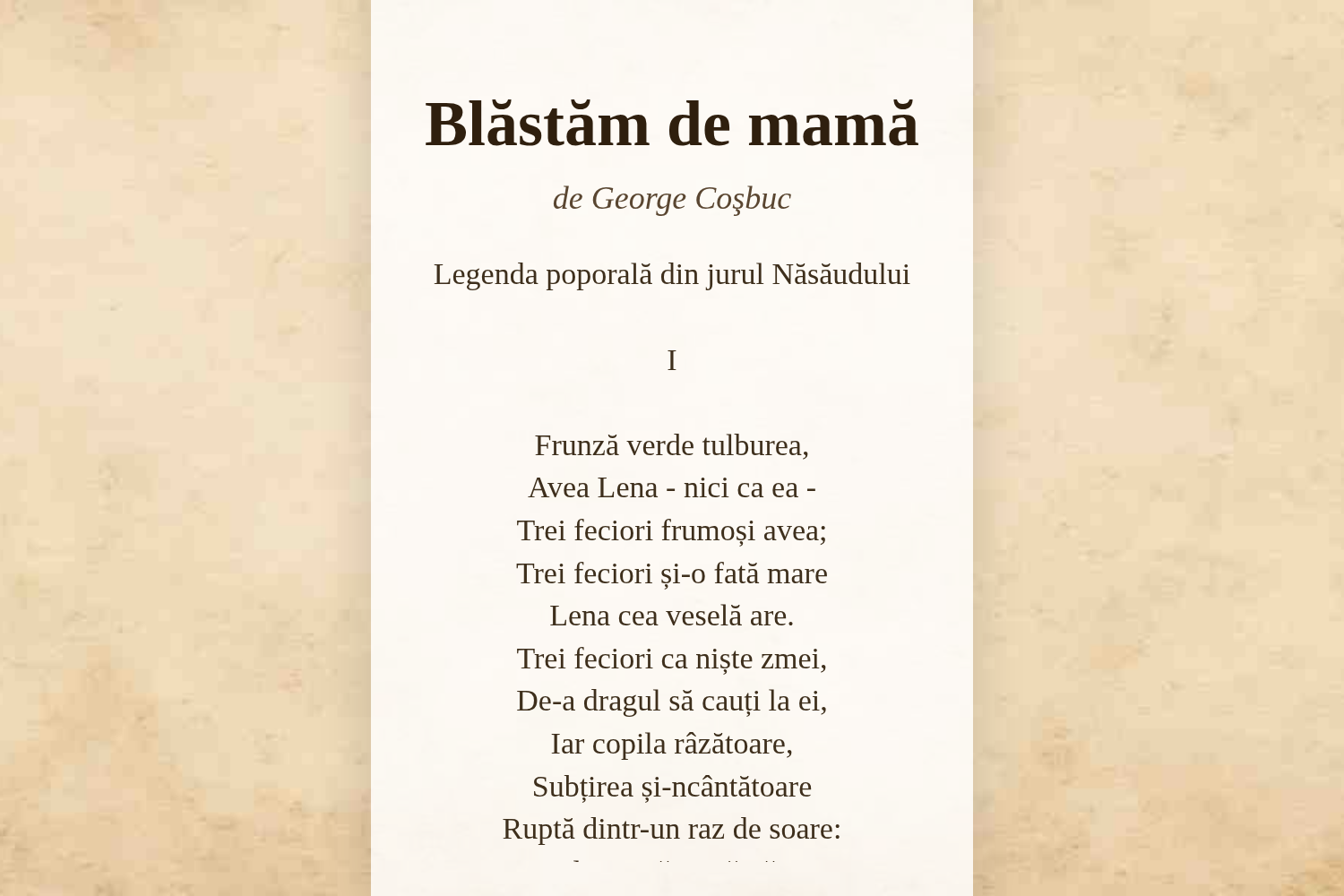 Blăstăm de mamă