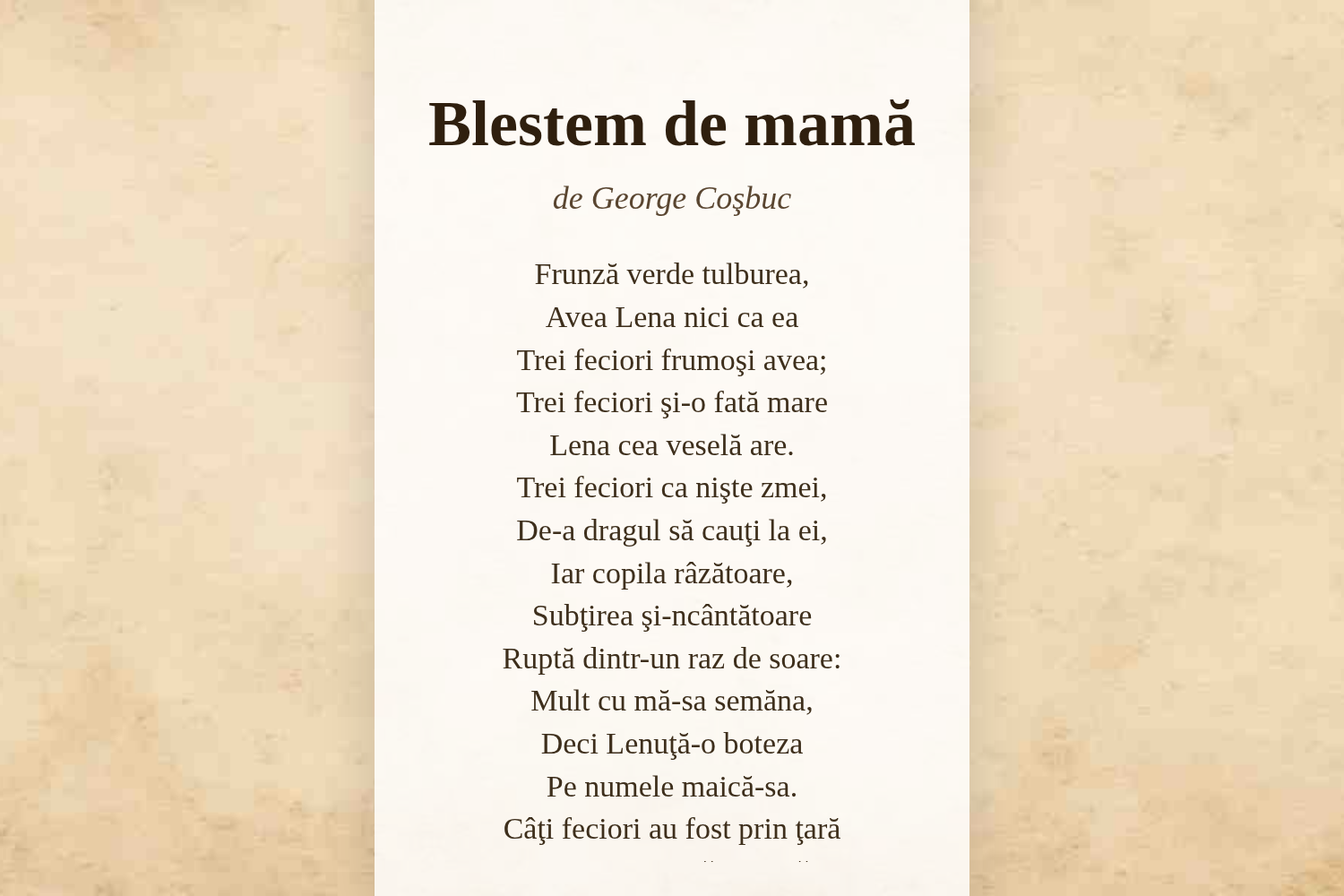 Blestem de mamă
