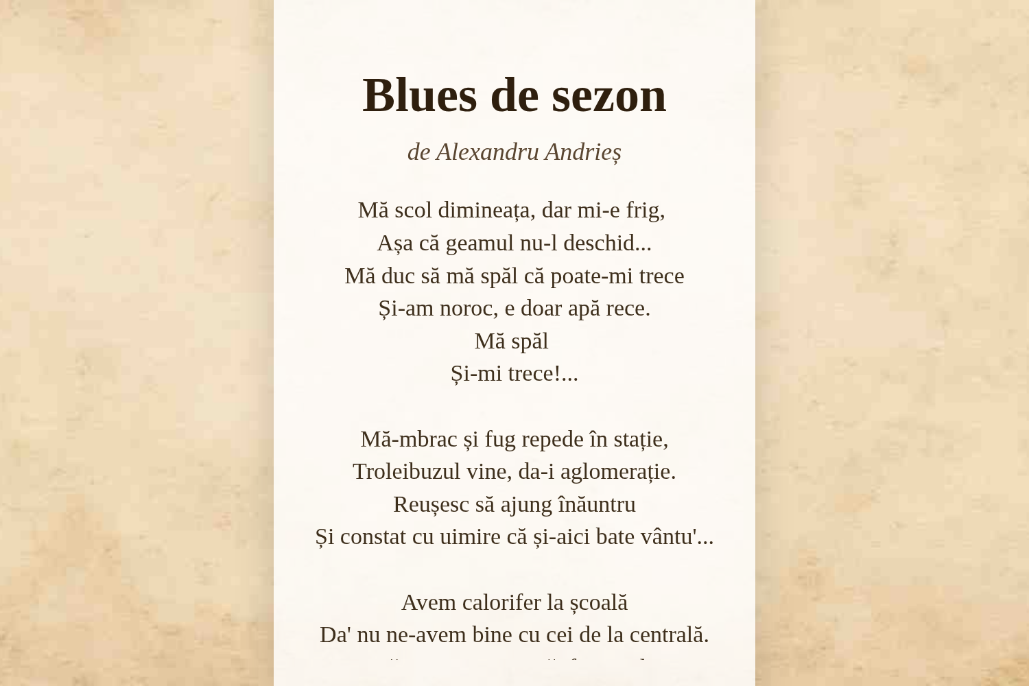 Blues de sezon