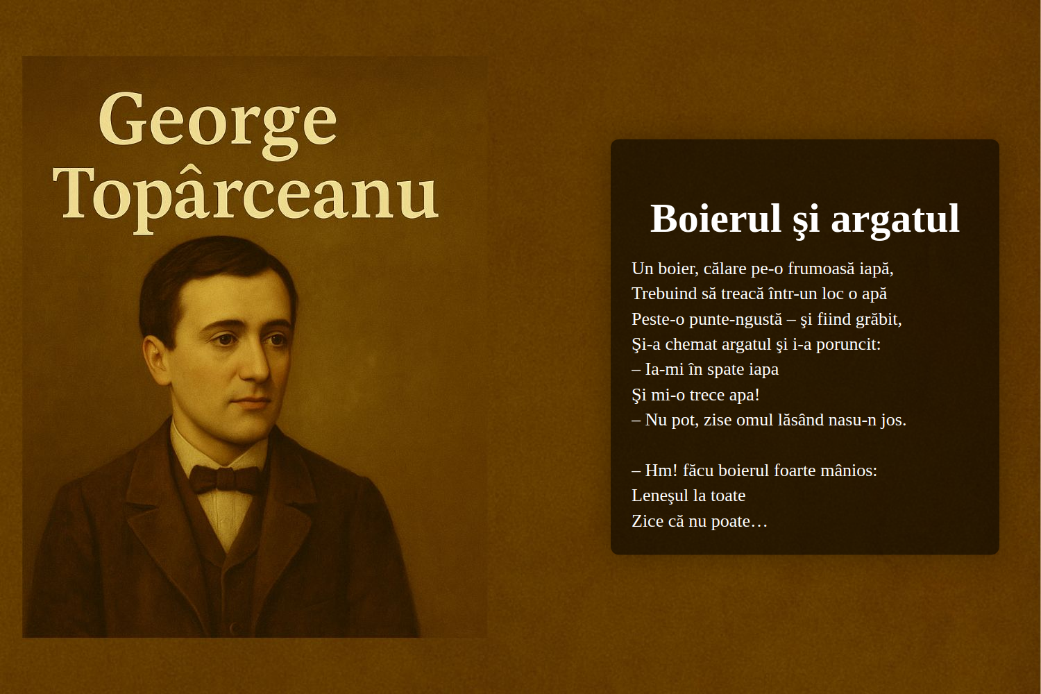 Boierul şi argatul