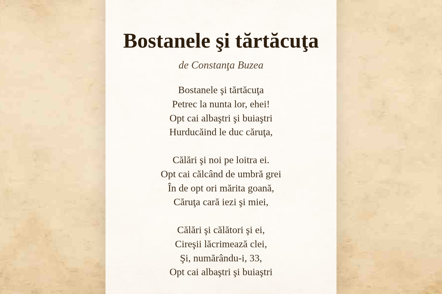 Bostanele şi tărtăcuţa