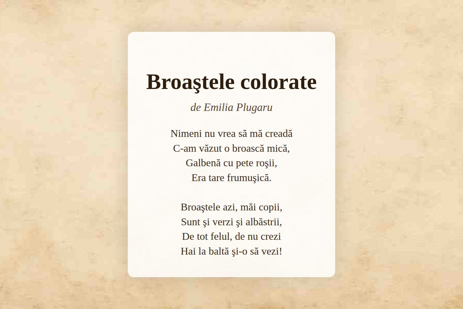 Broaştele colorate