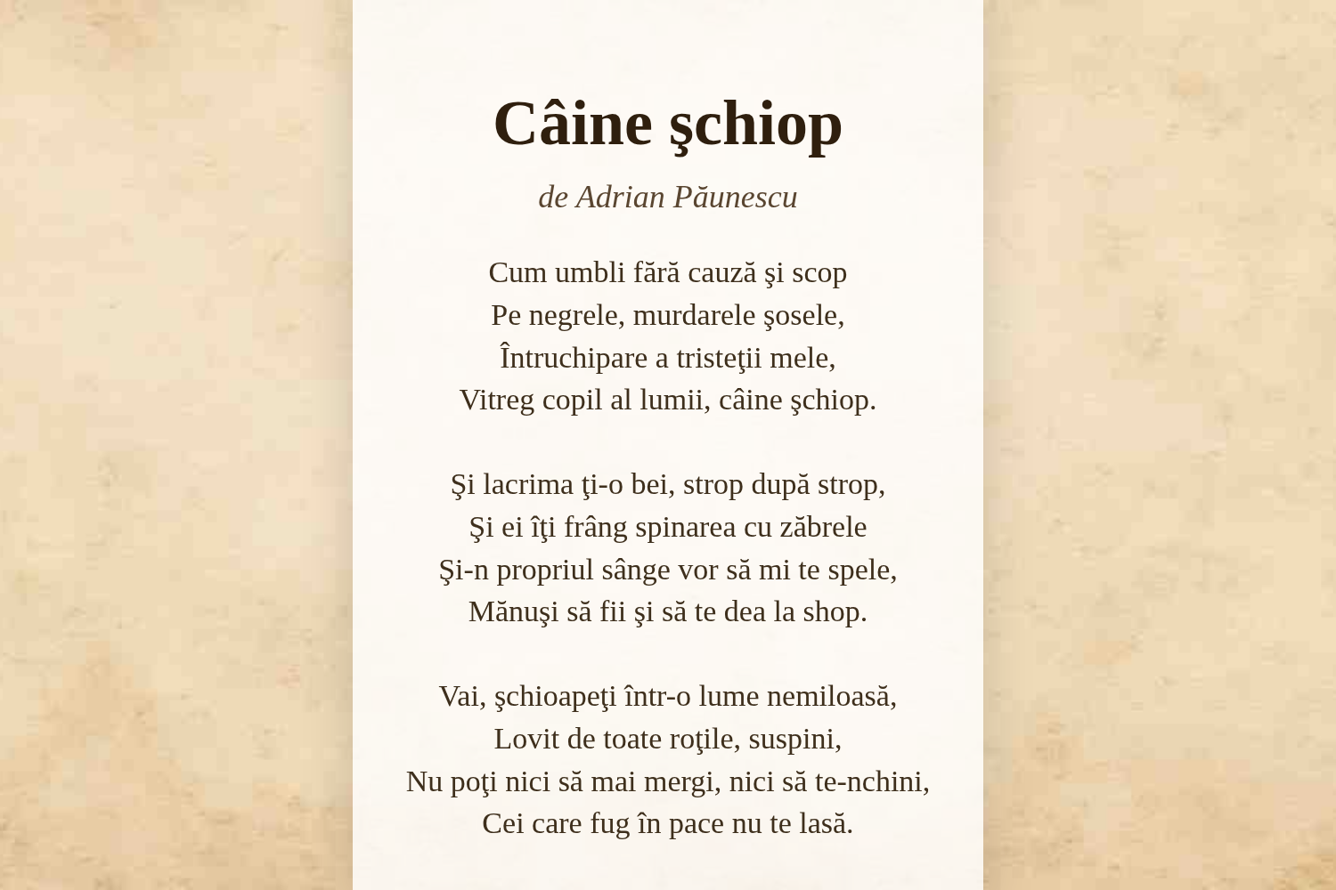 Câine şchiop