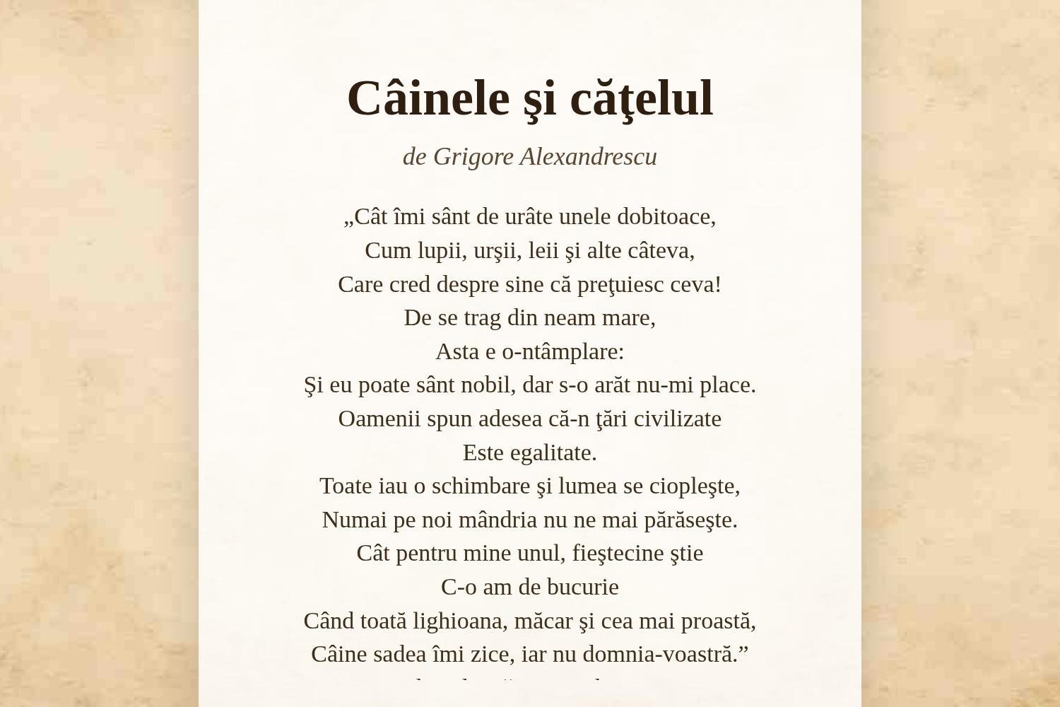 Câinele şi căţelul