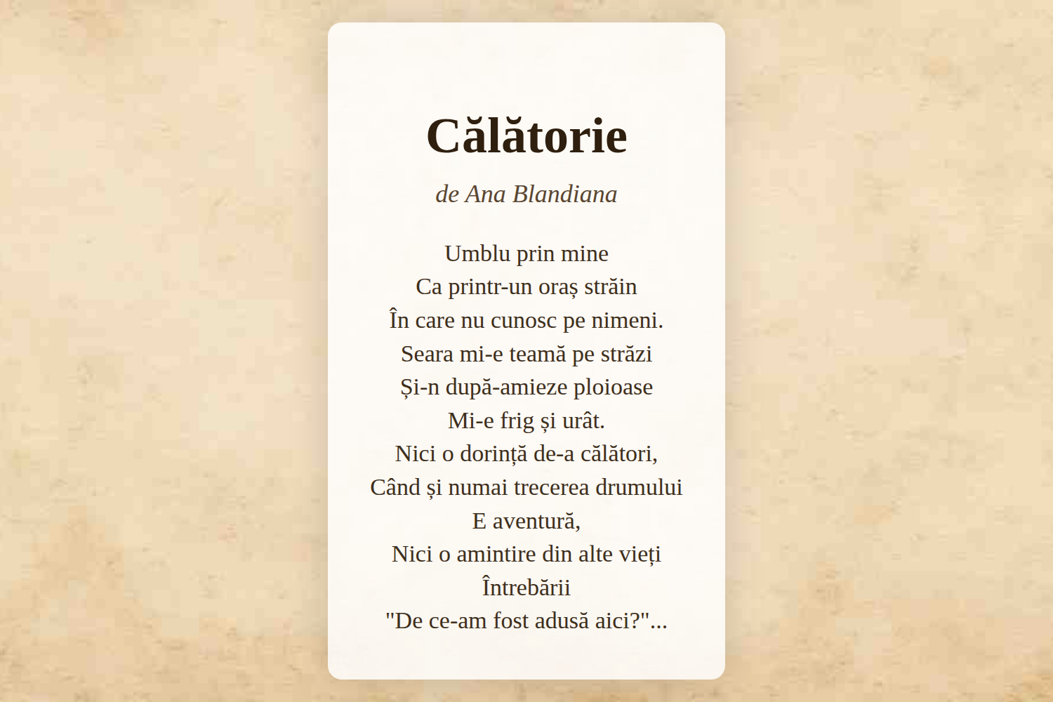 Călătorie