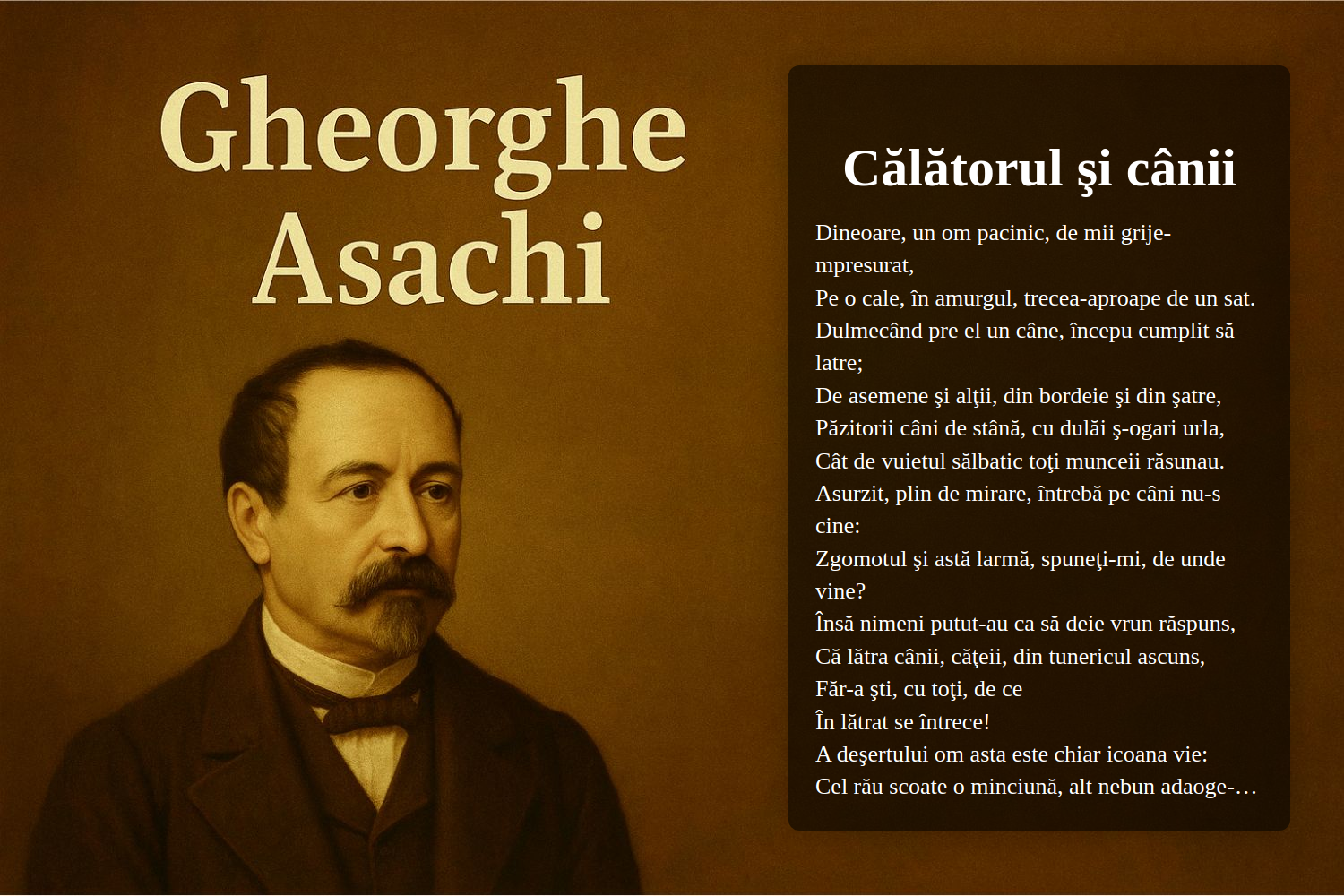 Călătorul şi cânii
