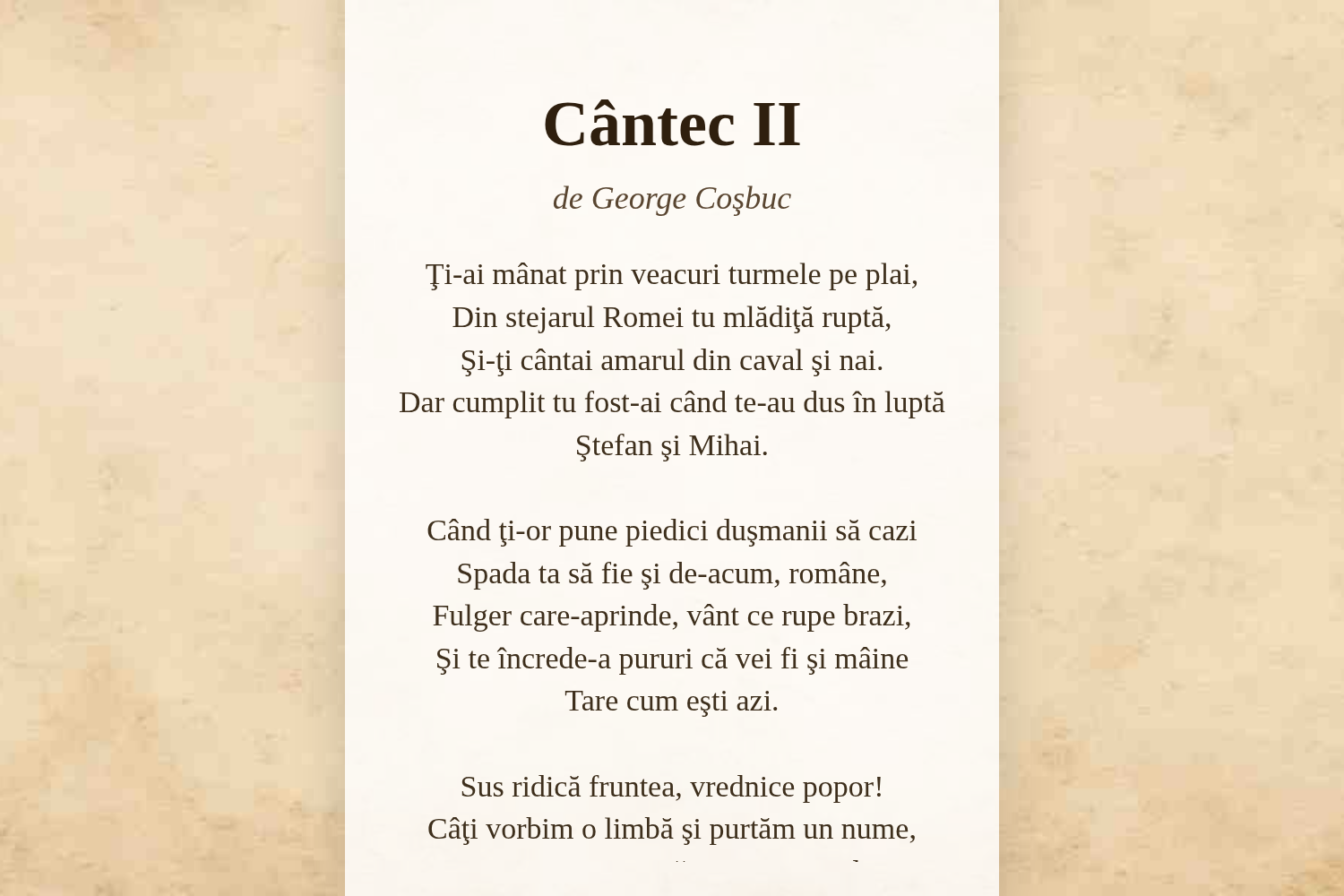 Cântec II