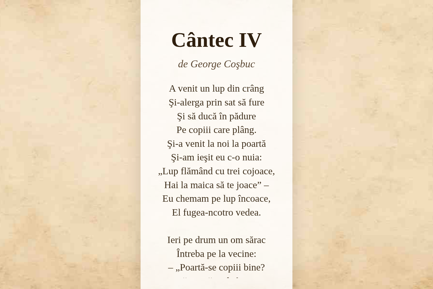 Cântec IV