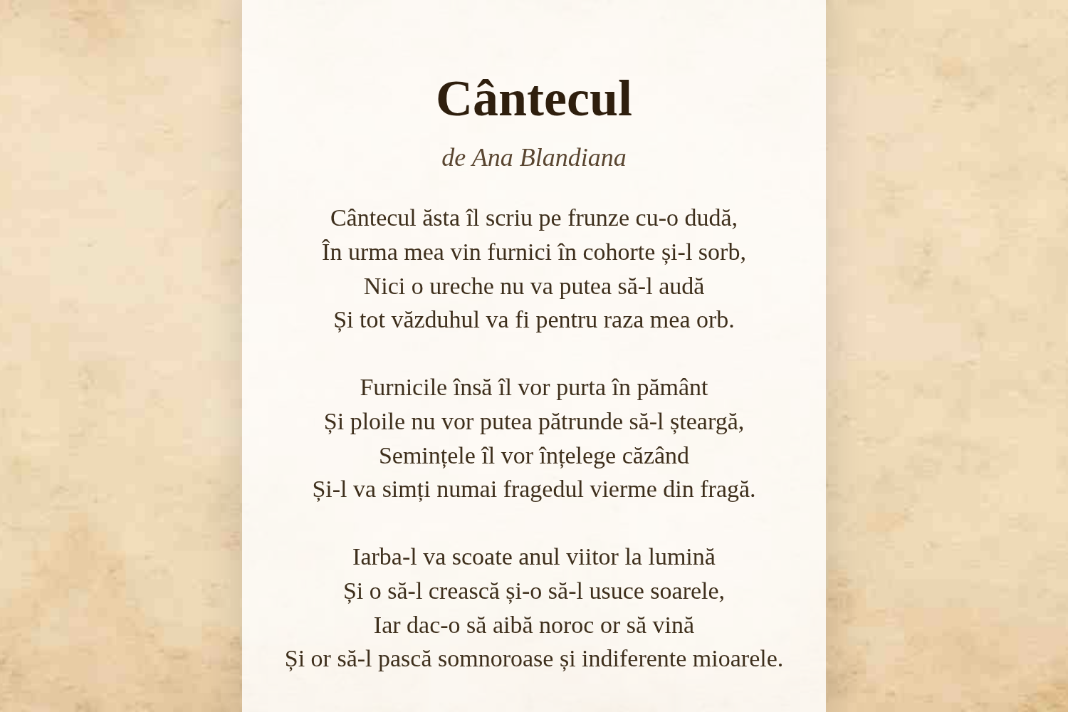 Cântecul