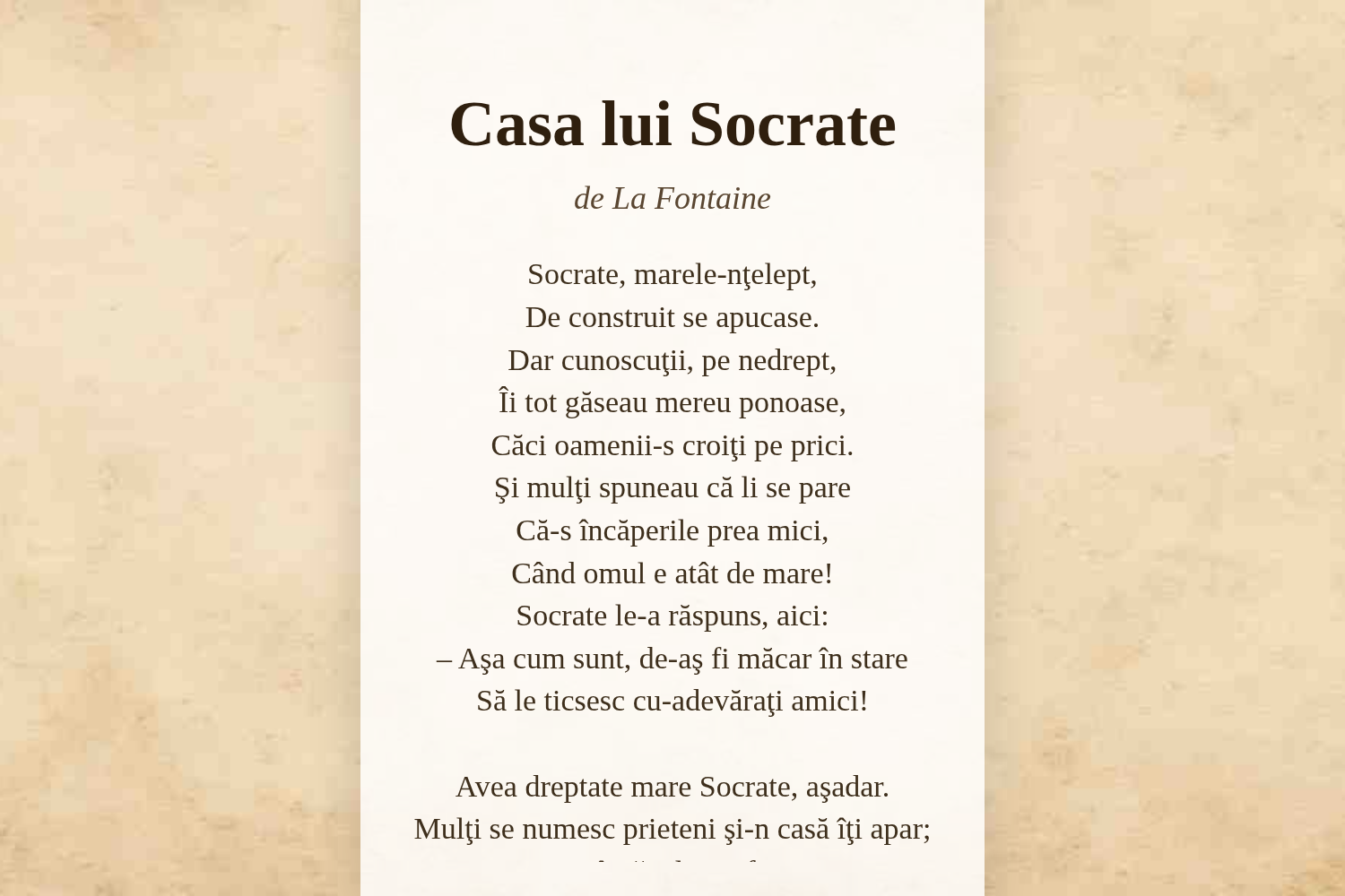 Casa lui Socrate