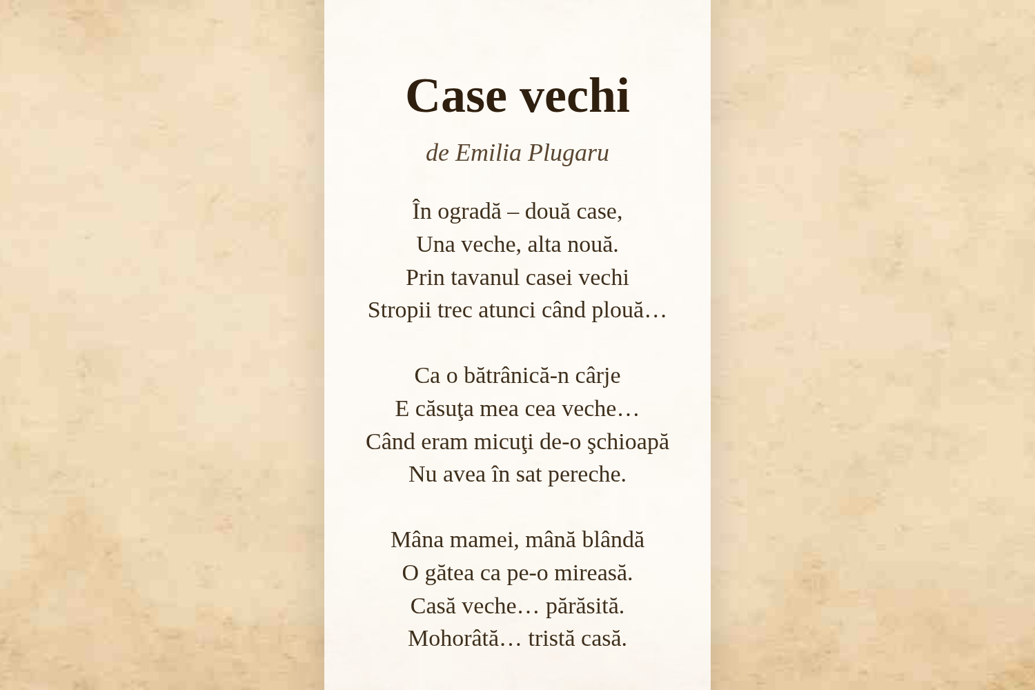 Case vechi