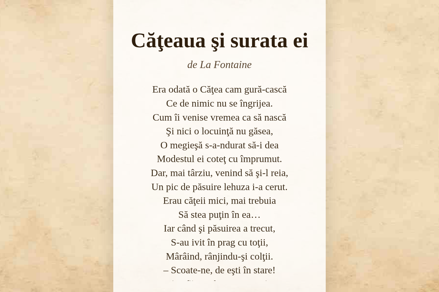 Căţeaua şi surata ei