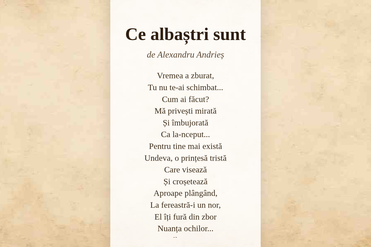 Ce albaștri sunt