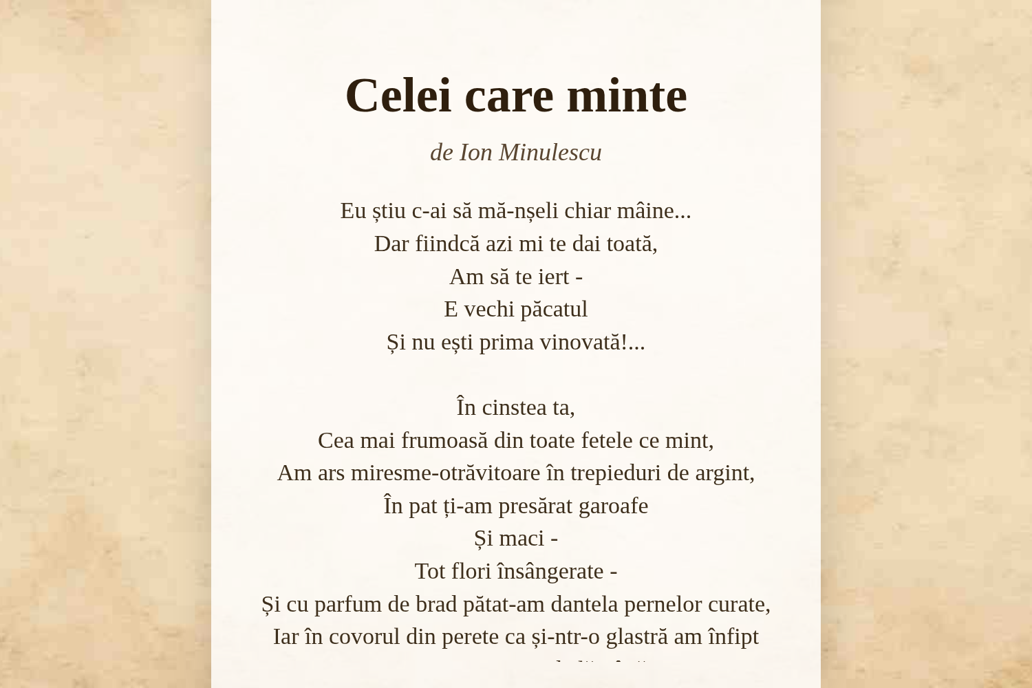 Celei care minte