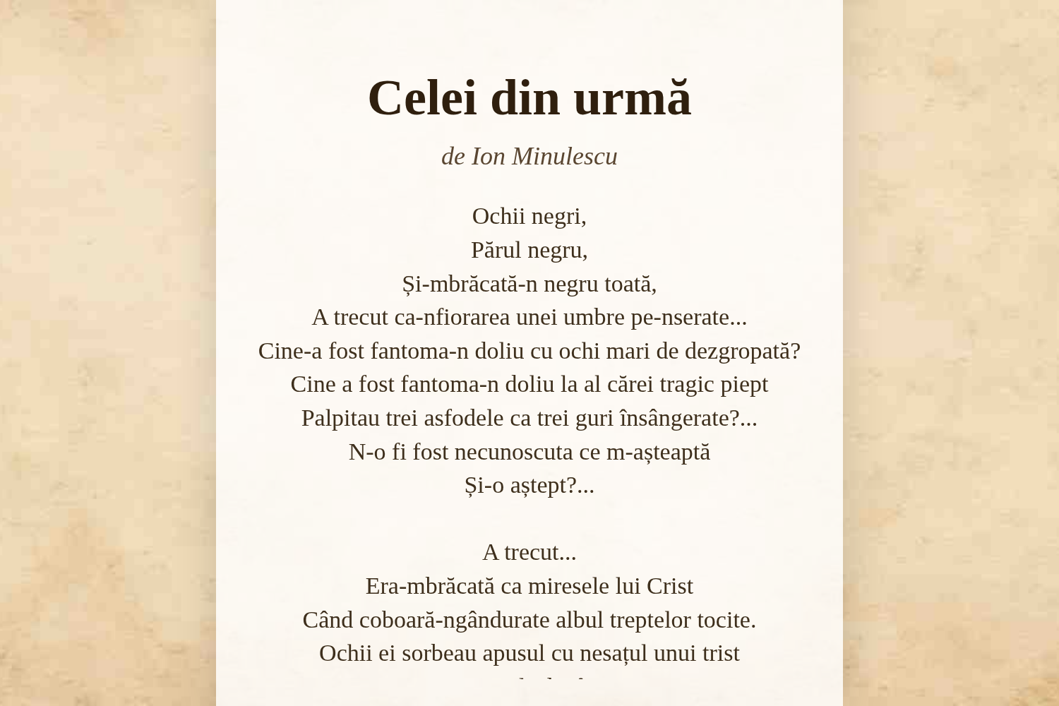 Celei din urmă