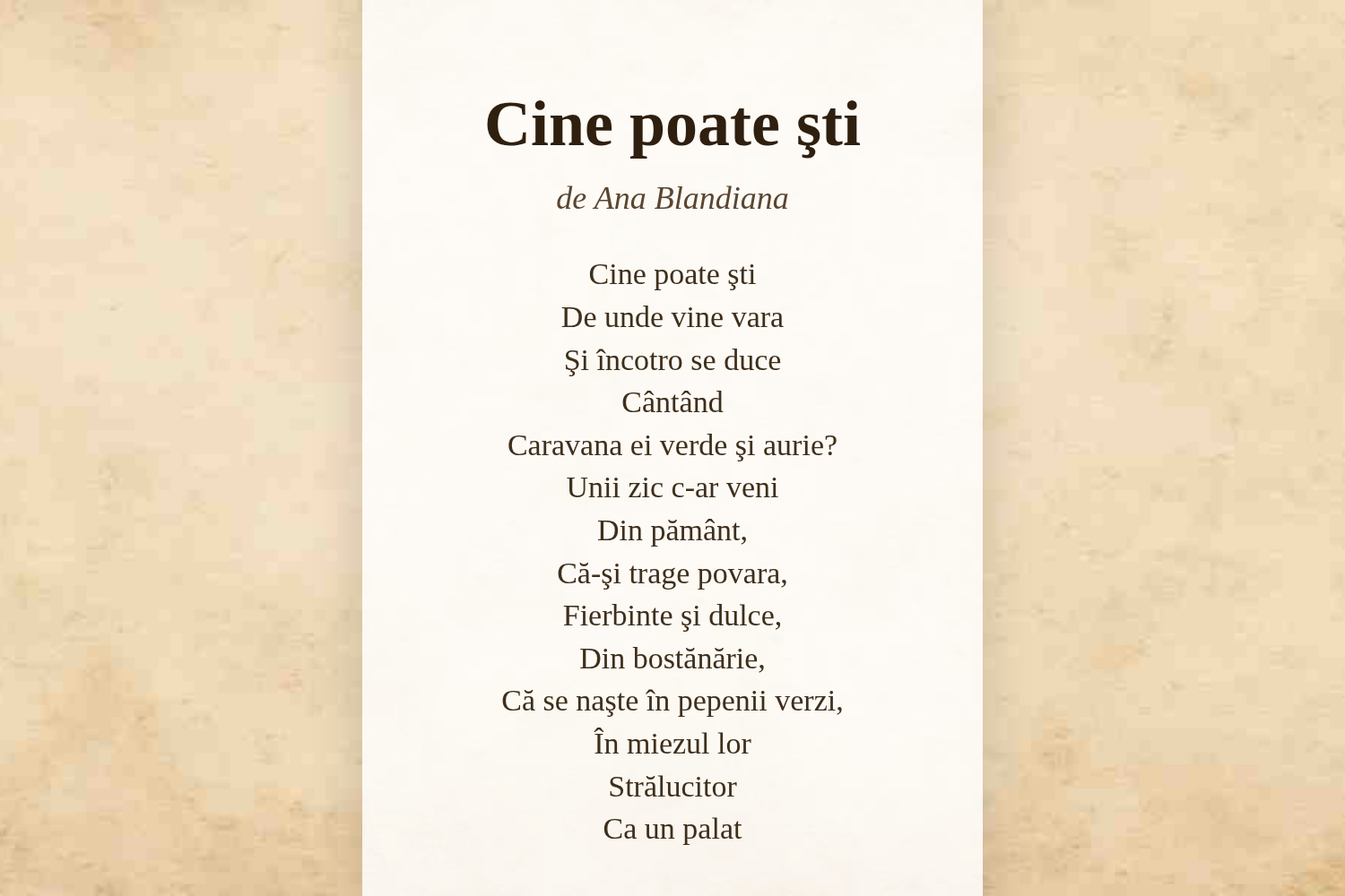 Cine poate şti