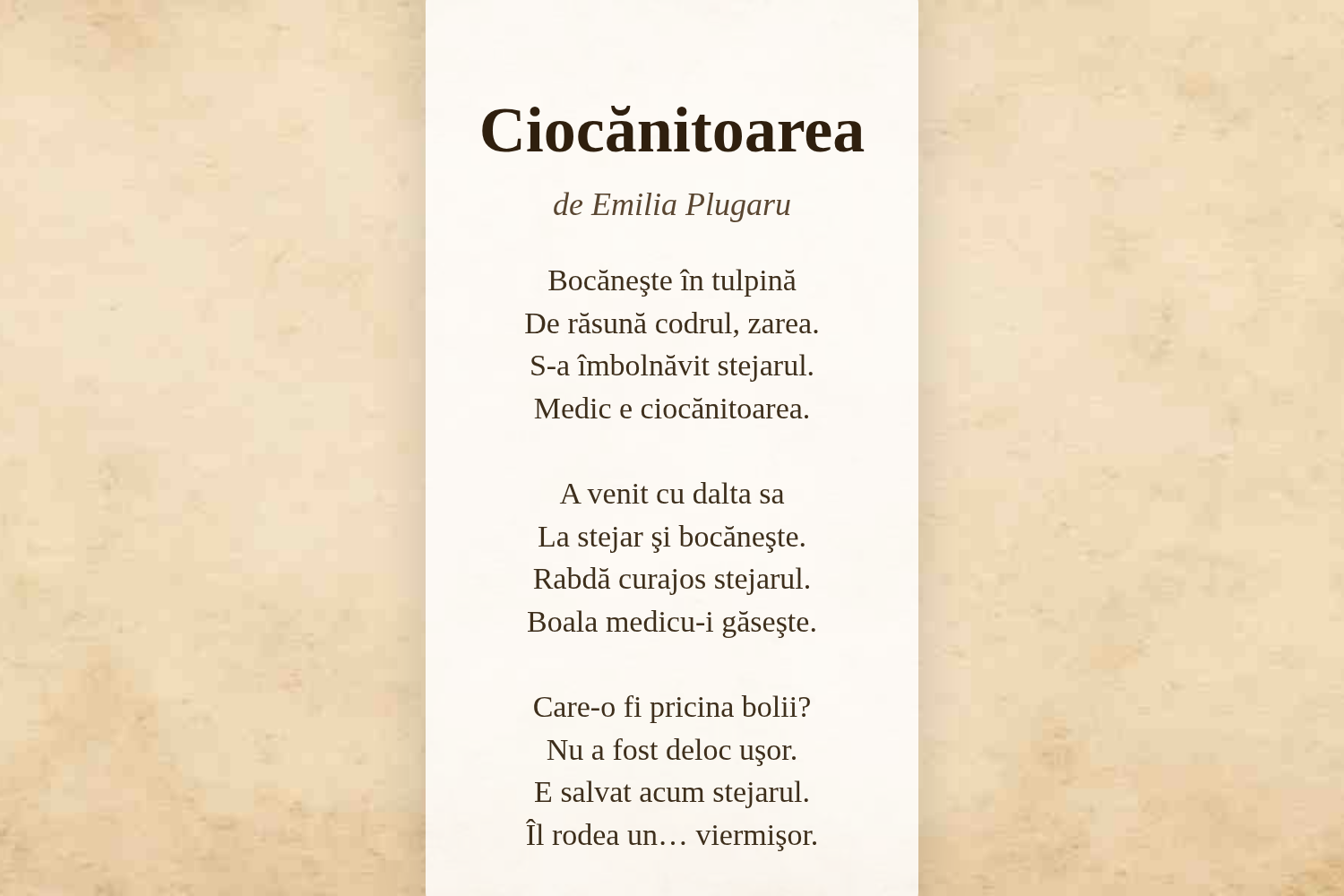 Ciocănitoarea
