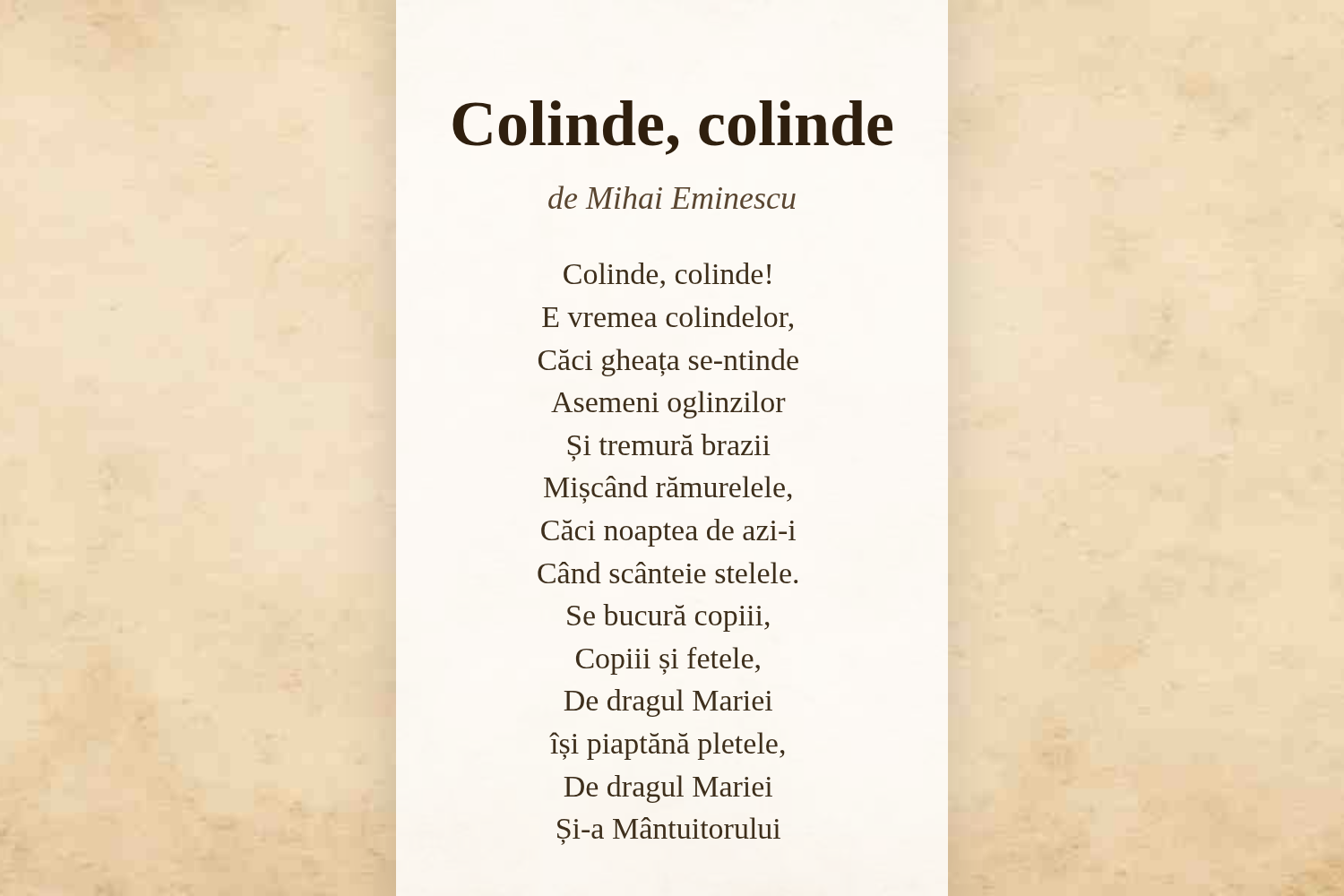 Colinde, colinde
