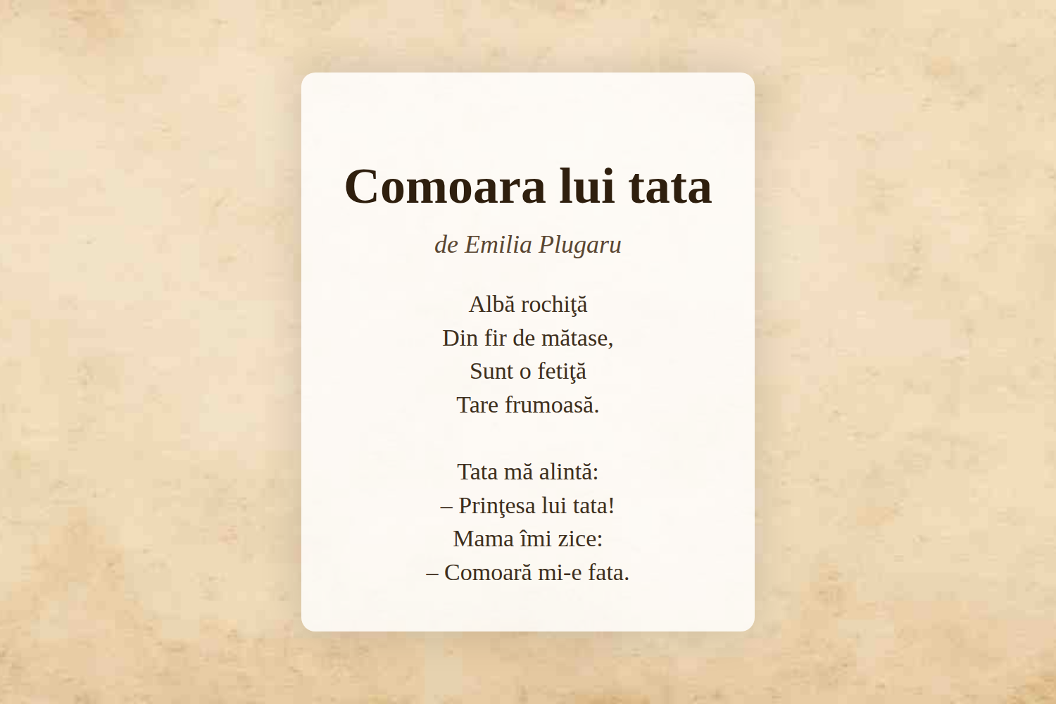 Comoara lui tata