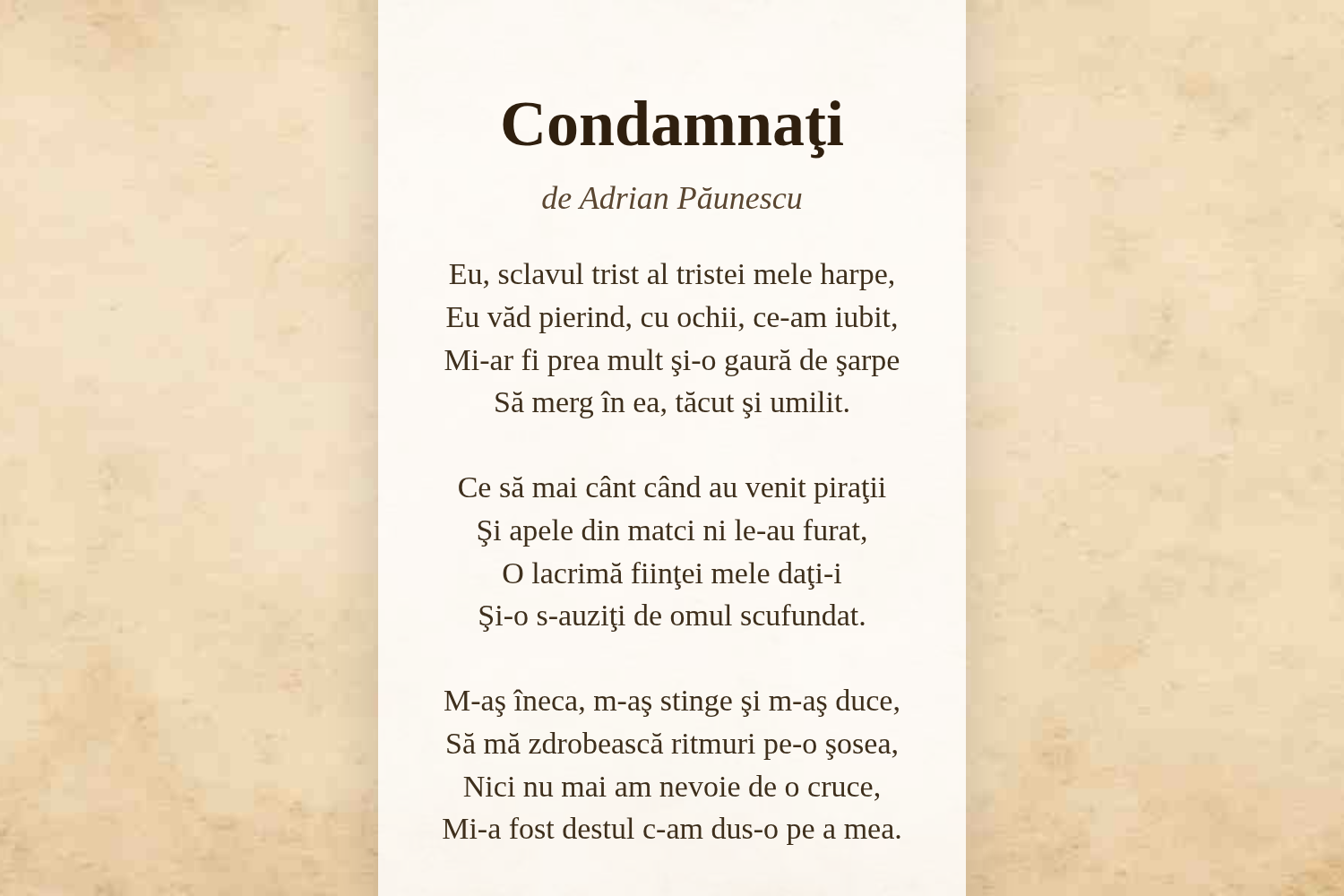Condamnaţi