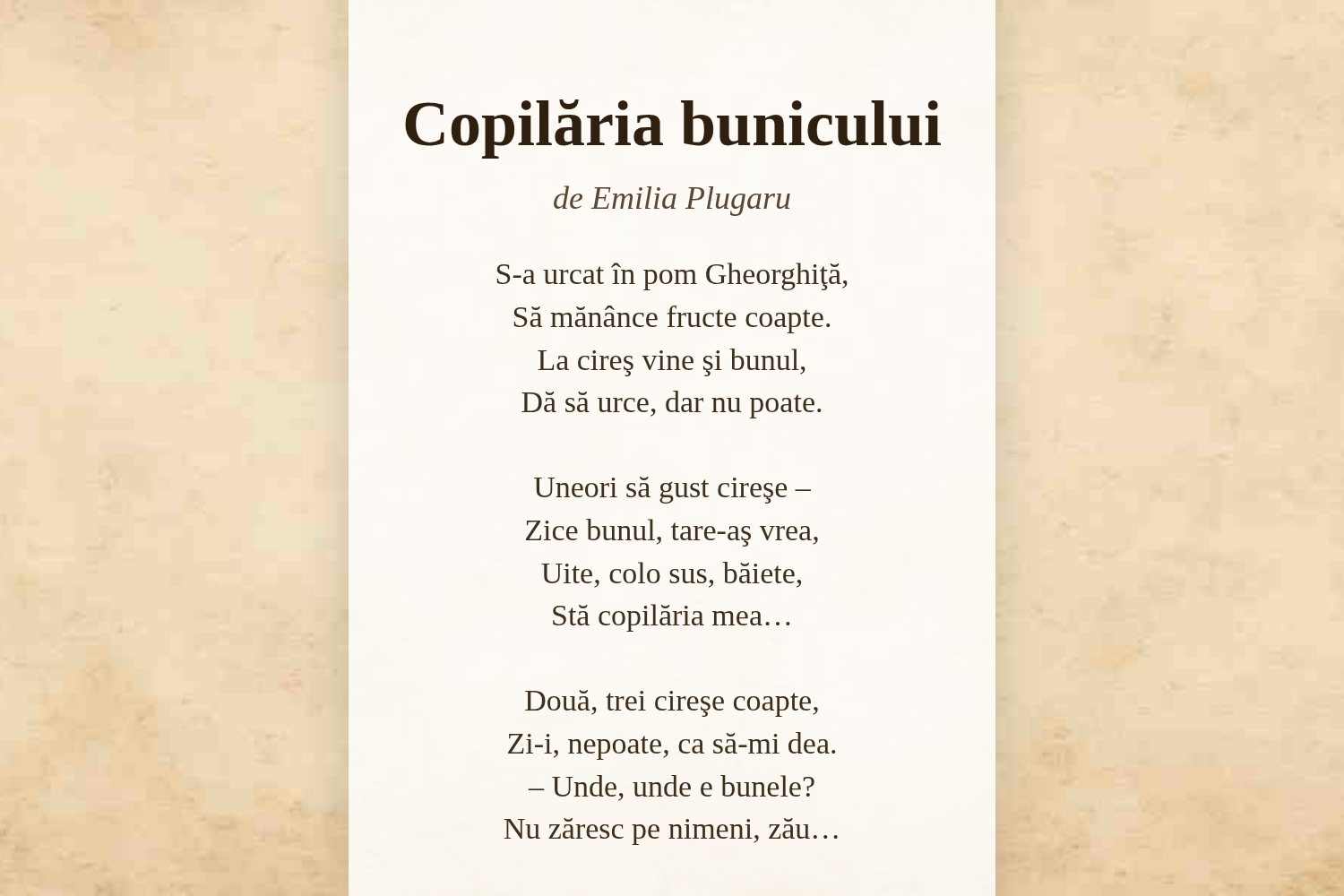 Copilăria bunicului