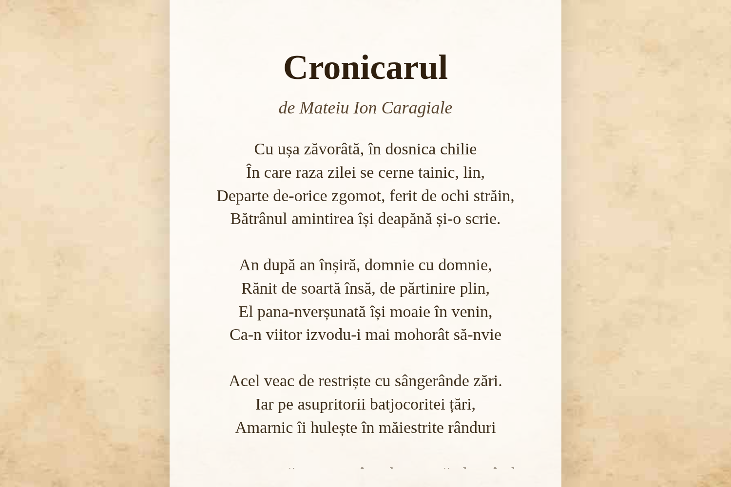 Cronicarul