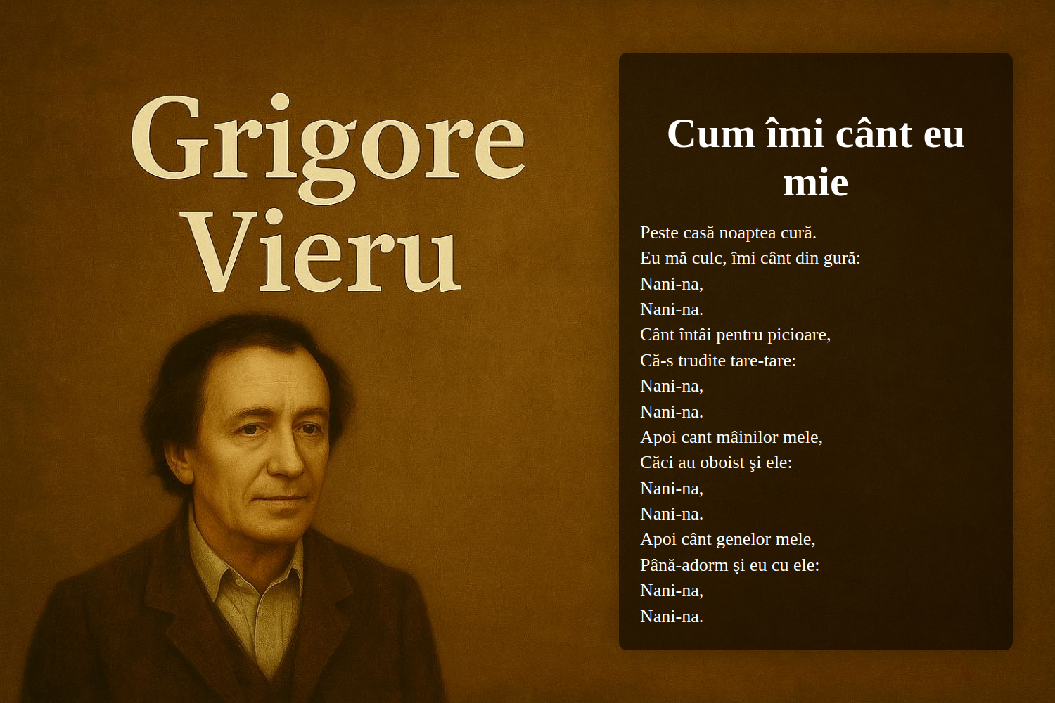 Cum îmi cânt eu mie