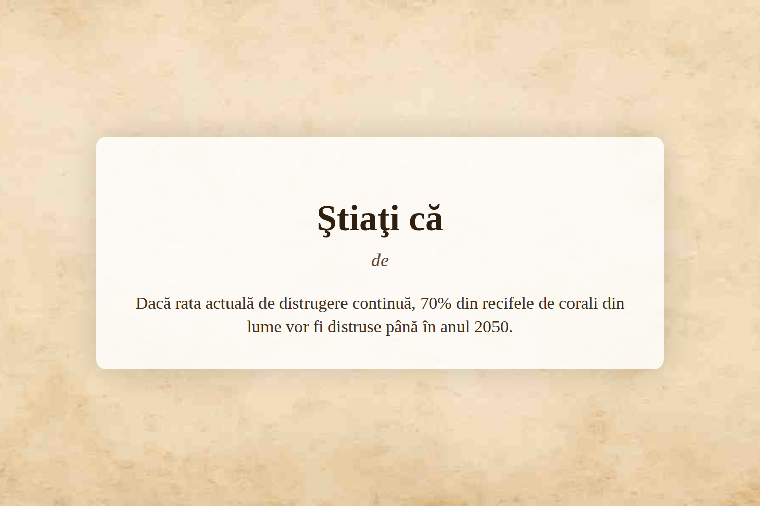 Ştiaţi că