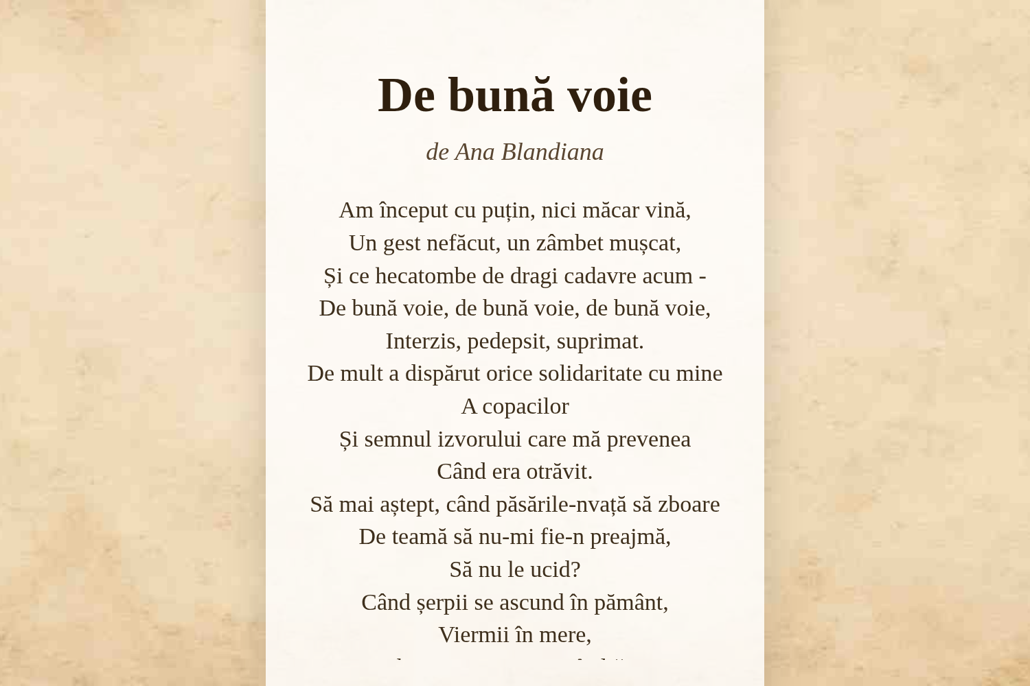 De bună voie