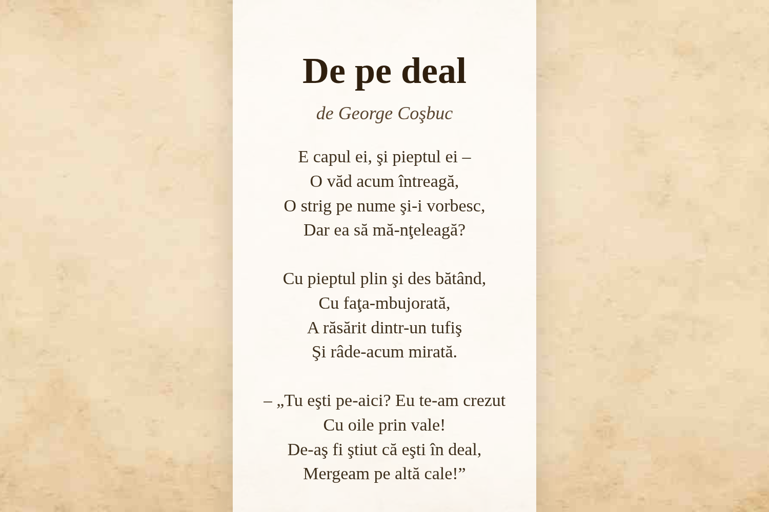 De pe deal