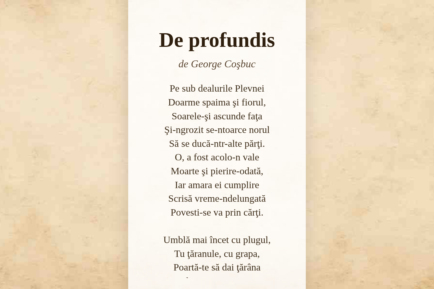 De profundis